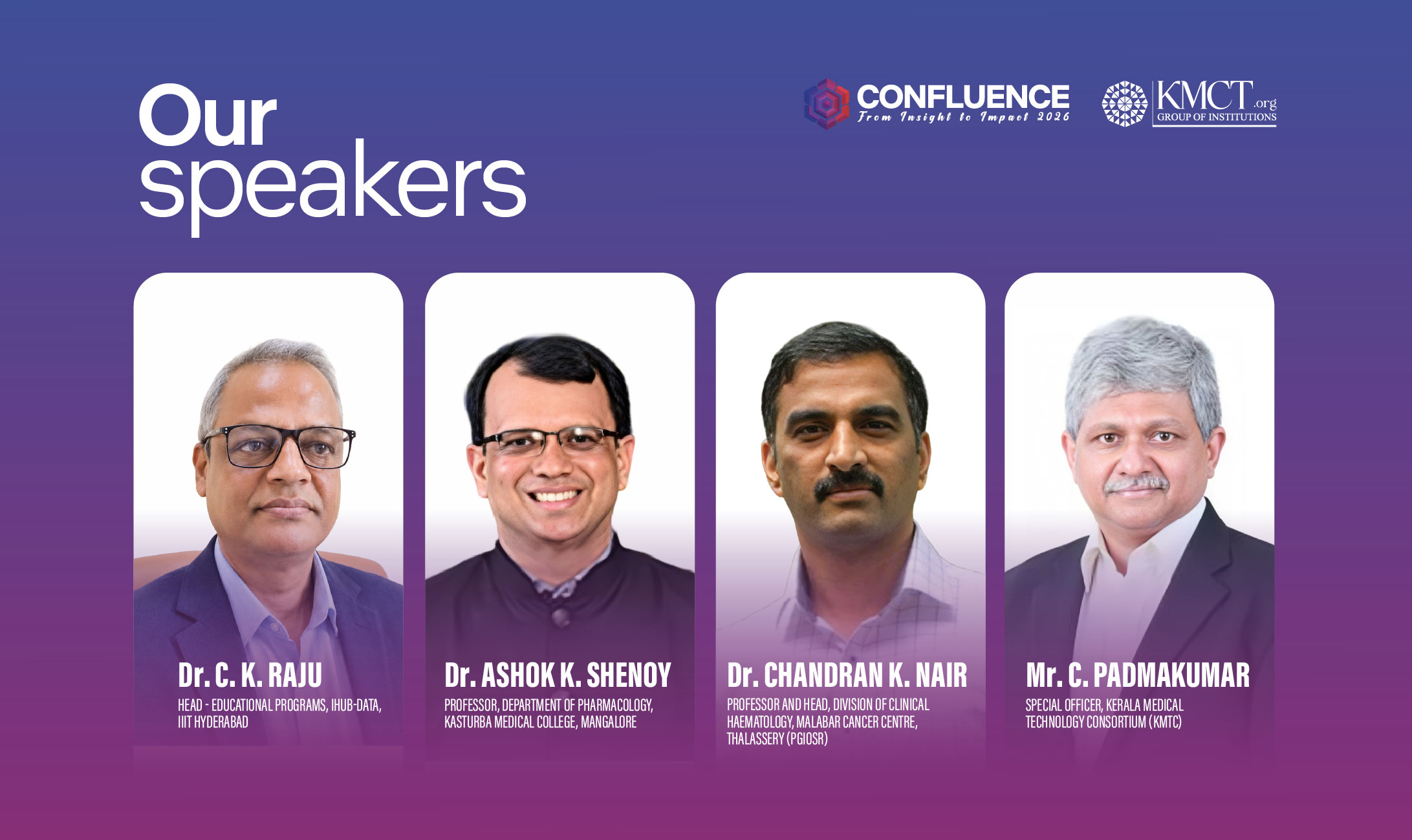 Speakers of Panel Discussion 1